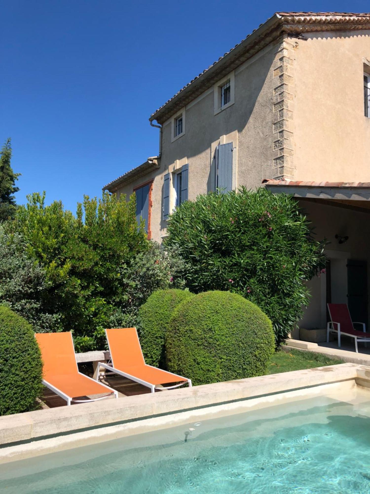 B&B - Le Vieux Figuier Vacqueyras Bagian luar foto